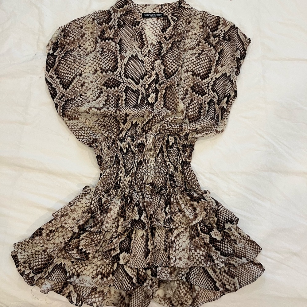 SHOP NEIGHBOR snake print dress